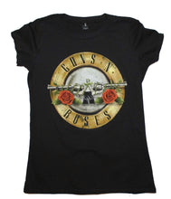 Load image into Gallery viewer, Guns n Roses Distressed Bullet Juniors T-Shirt