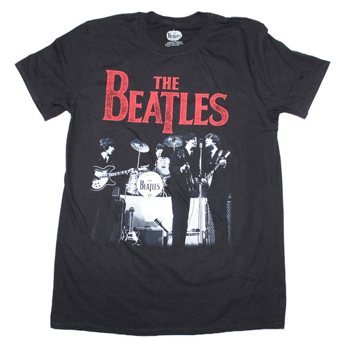 Beatles Stage Photo Logo T-Shirt