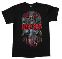 Load image into Gallery viewer, Guns n Roses Skeleton Cross T-Shirt