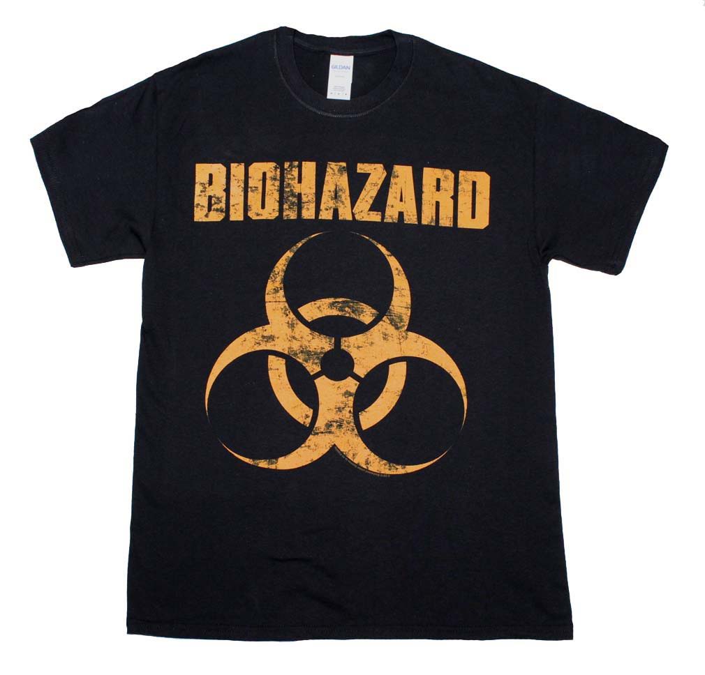 Biohazard Distressed Logo T-Shirt