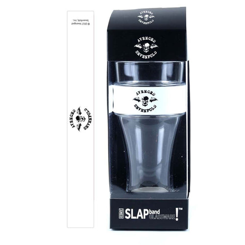 Avenged Sevenfold Black Logo Heavy Duty Slap Band Pint Glass